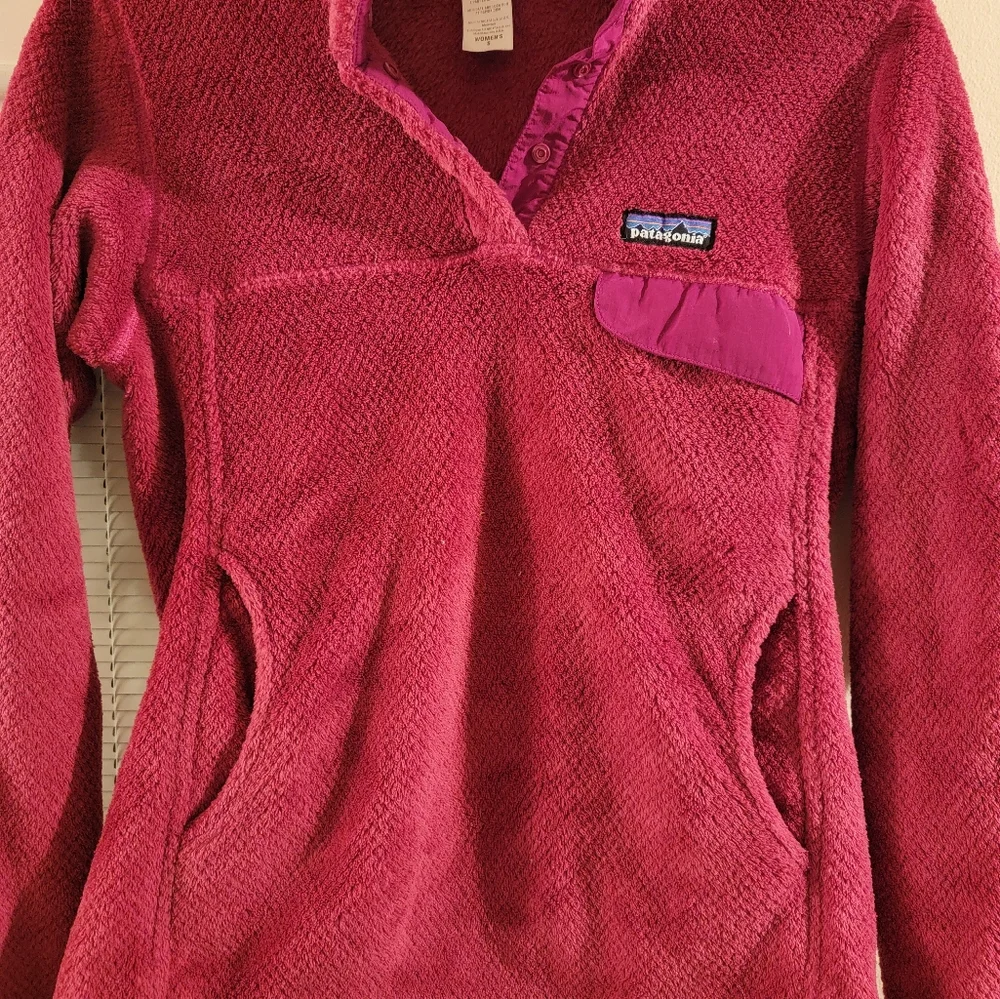 Patagonia Re-tool Snap Red Pullover Fleece. Size S - Picture 2 of 6